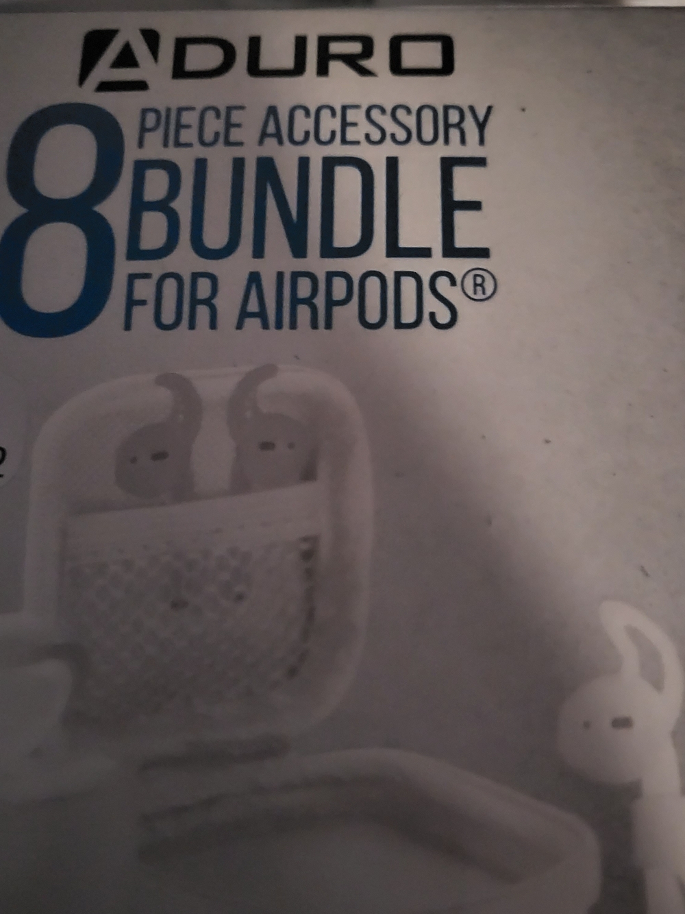 8-Piece Accessory Bundle for AirPods - White